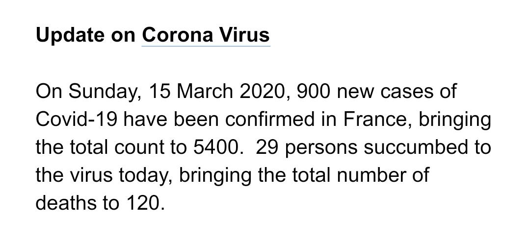 info update today